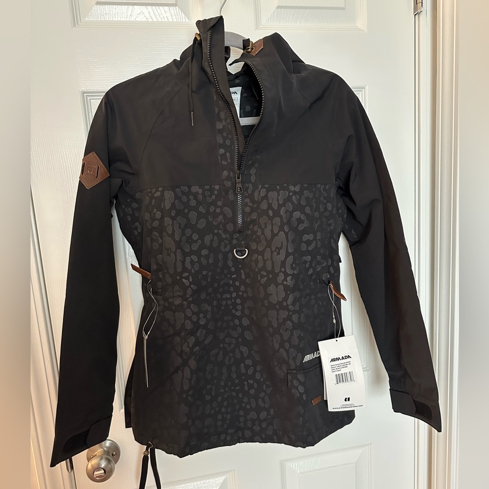 Armada Anorak Leopard Print Pullover Jacket